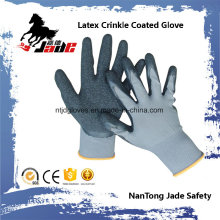 13G Nylon Palm Latex Crinkle Coated Industrial Glove